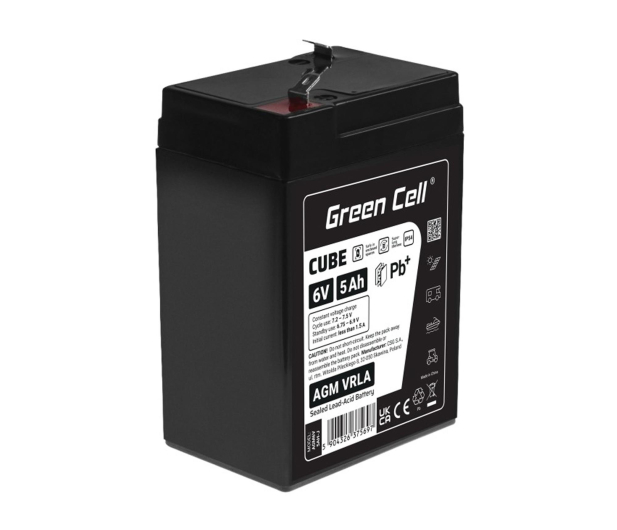Green Cell Cube AGM VRLA IP54 6V 5Ah - 1364805 - zdjęcie